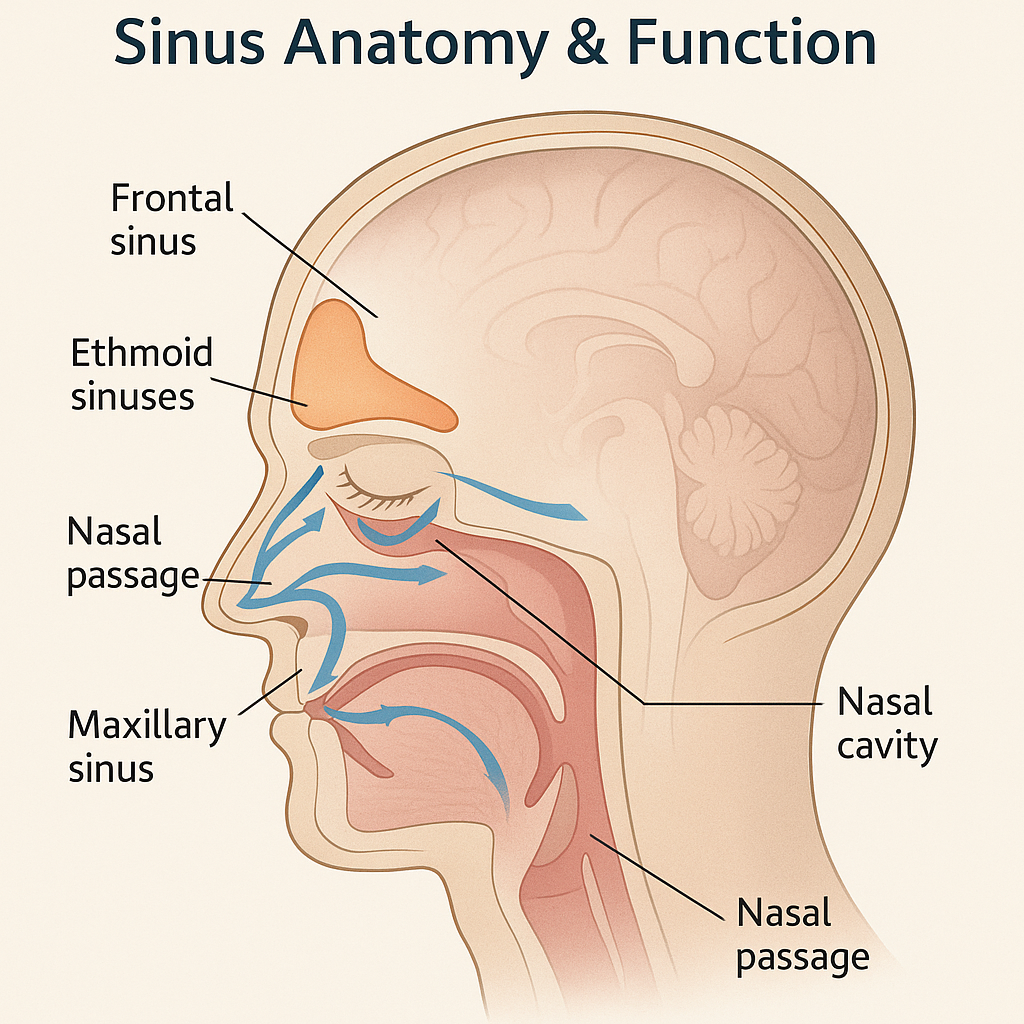 Frontal Sinus Anatomy Skull Dura Sinuses
