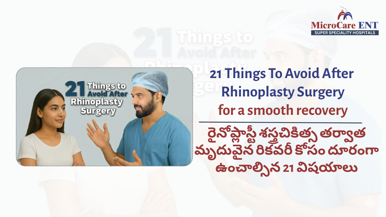 avoid wearing glasses after rhinoplasty – things to avoid after rhinoplasty