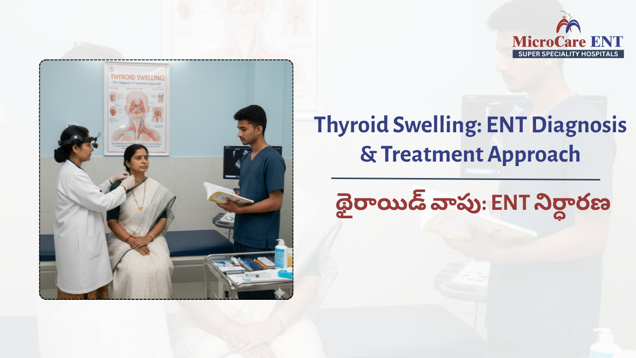 Thyroid Swelling Evaluation at MicroCare ENT Hospital – Expert Diagnosis for Neck Lumps and Thyroid Disorders in Hyderabad
