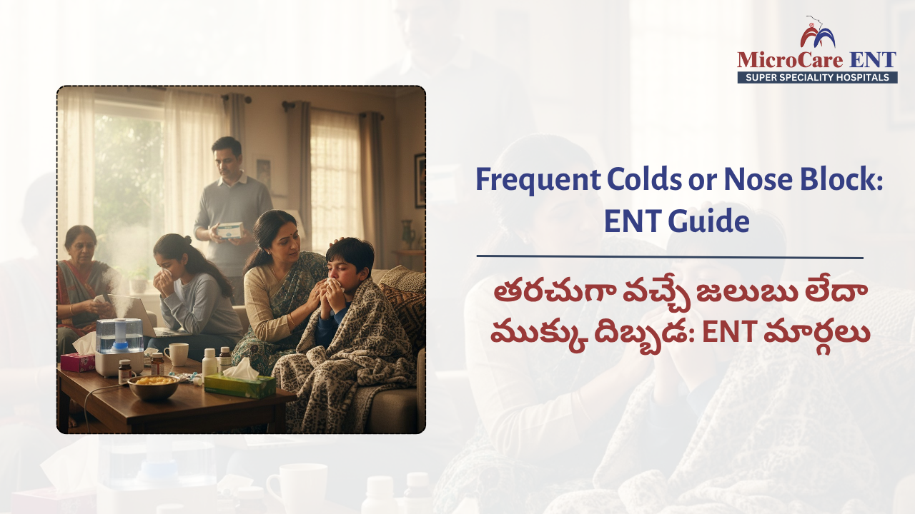 Nose Block Treatment at MicroCare ENT Hospital – Advanced Care for Nasal Congestion and Sinus Blockage in Hyderabad