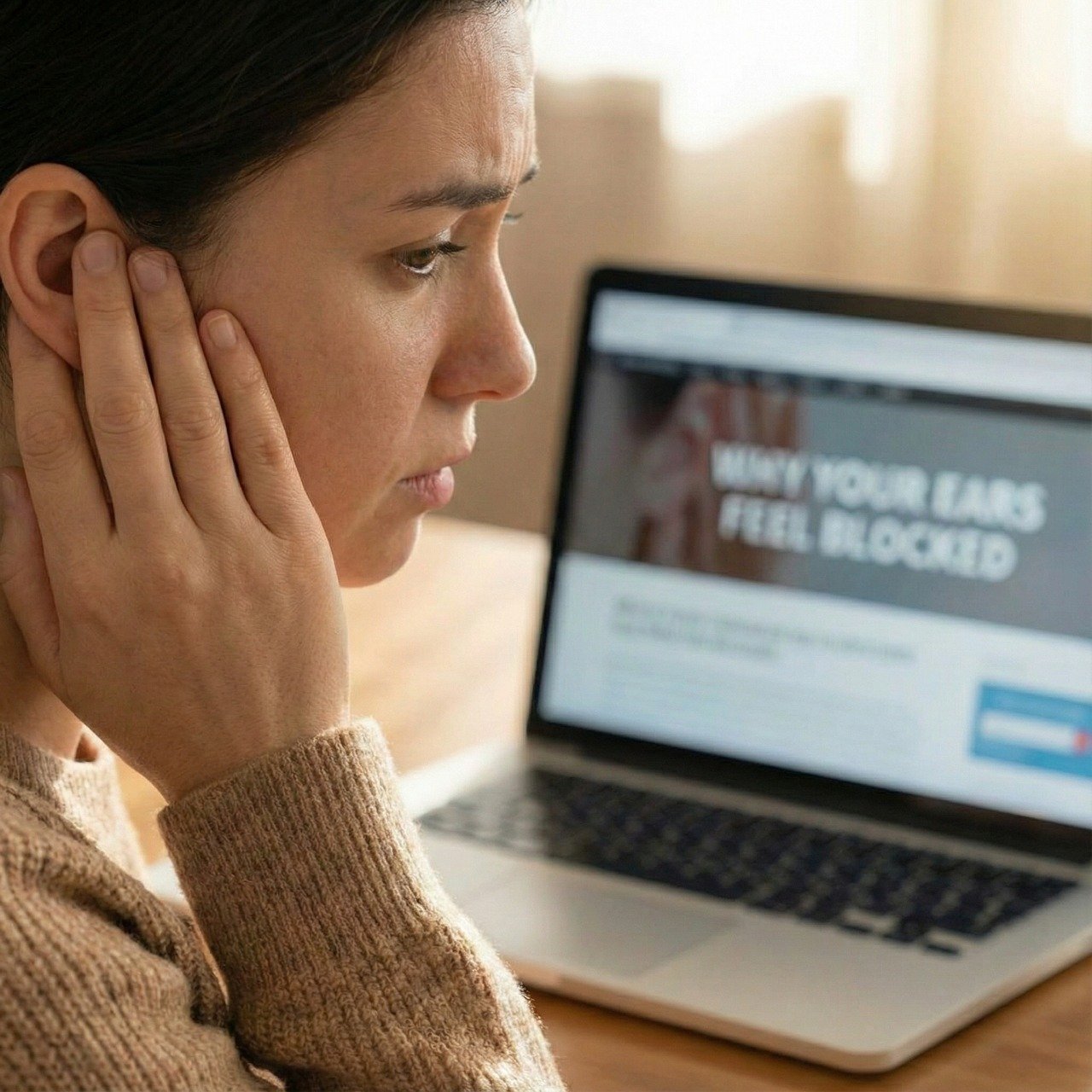 why your ears feel blocked ent examination and causes explained