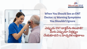 ENT doctor Hyderabad explaining key warning symptoms that require immediate ENT consultation.