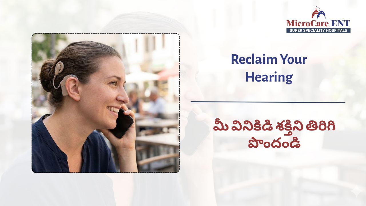 Cochlear implant consultation at MicroCare ENT Hospital Hyderabad Telangana for severe hearing loss