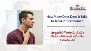Puberphonia voice therapy timeline at MicroCare ENT Hyderabad