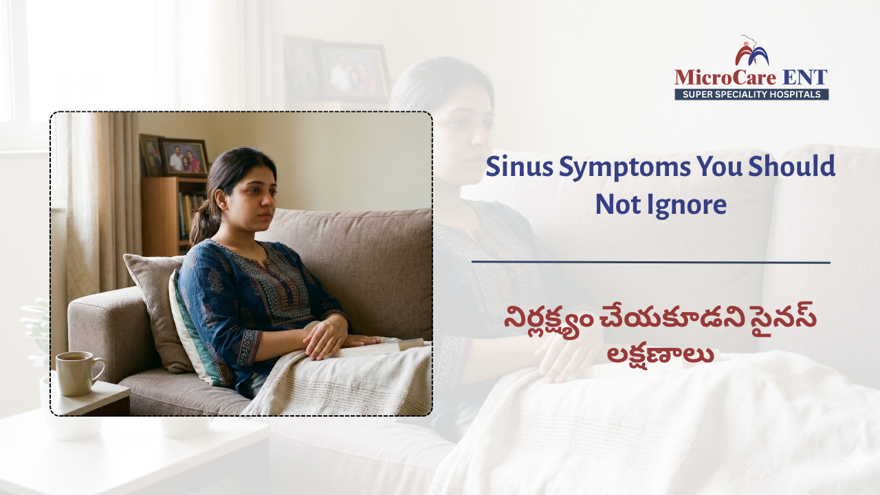 ENT doctor examining sinus patient Kukatpally Hyderabad nasal endoscopy