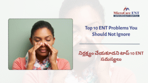 common ENT problems ear pain sinus throat issues Hyderabad