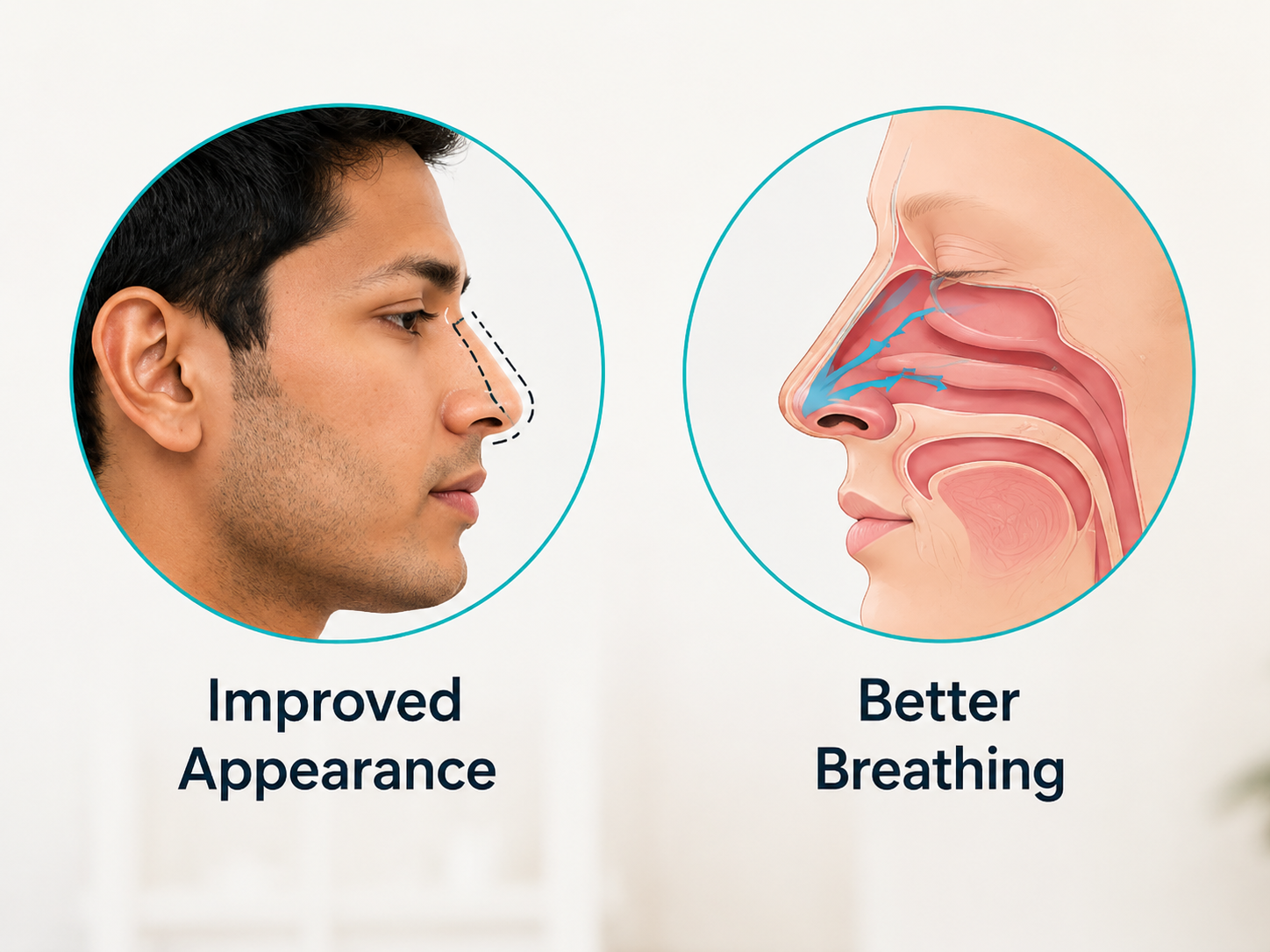 happy man after rhinoplasty surgery Hyderabad