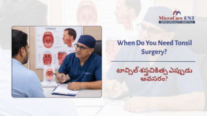ENT doctor performing tonsil surgery Hyderabad Kukatpally