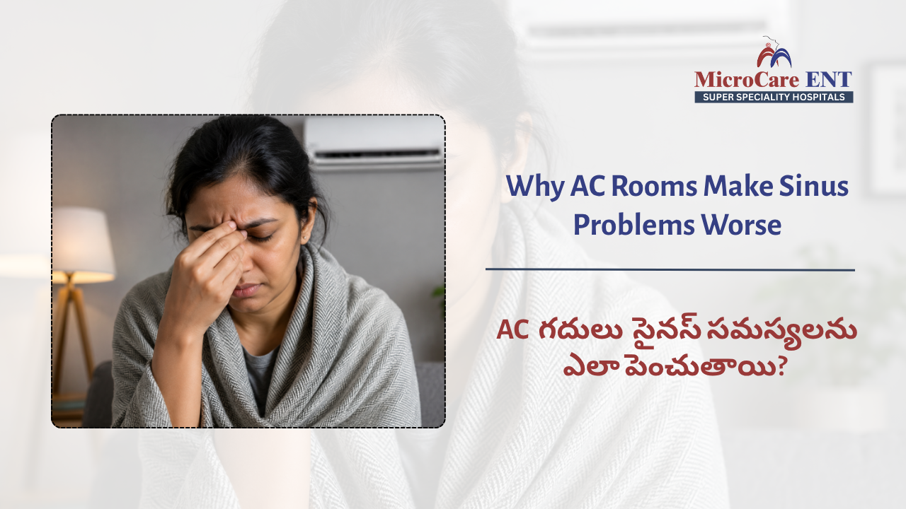 ENT doctor checking sinus patient Kukatpally Hyderabad