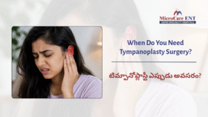 ENT doctor performing tympanoplasty surgery Kukatpally Hyderabad