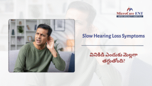 ENT doctor checking hearing loss patient Hyderabad