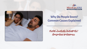 ENT doctor examining snoring patient Kukatpally Hyderabad