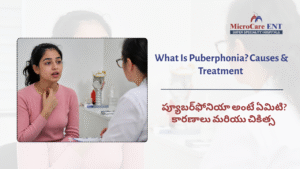 ENT specialist voice therapy puberphonia Hyderabad
