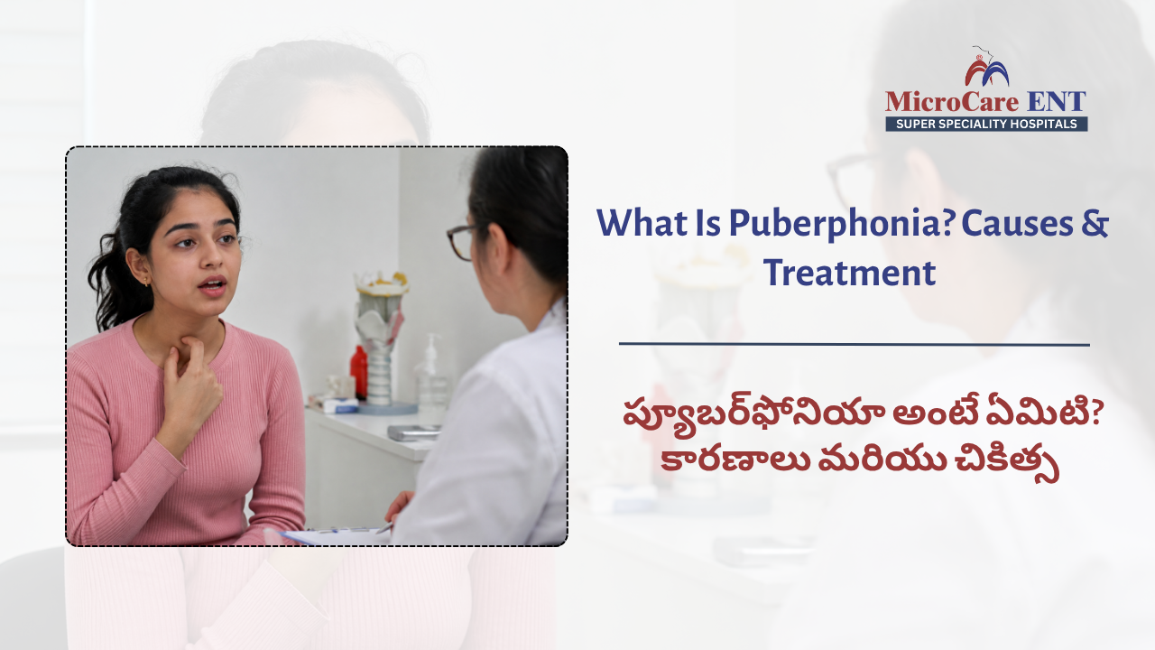 ENT specialist voice therapy puberphonia Hyderabad