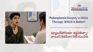 ENT specialist treating puberphonia patient Hyderabad