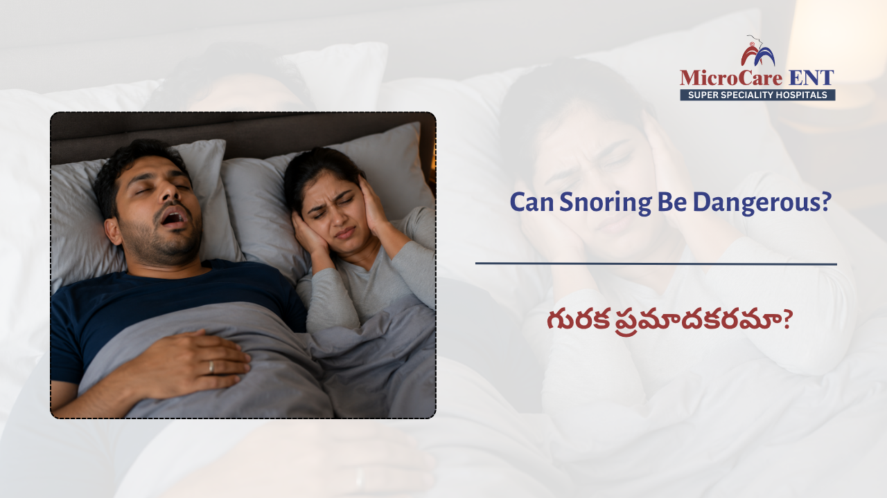 ENT specialist assessing patient for snoring and sleep apnea