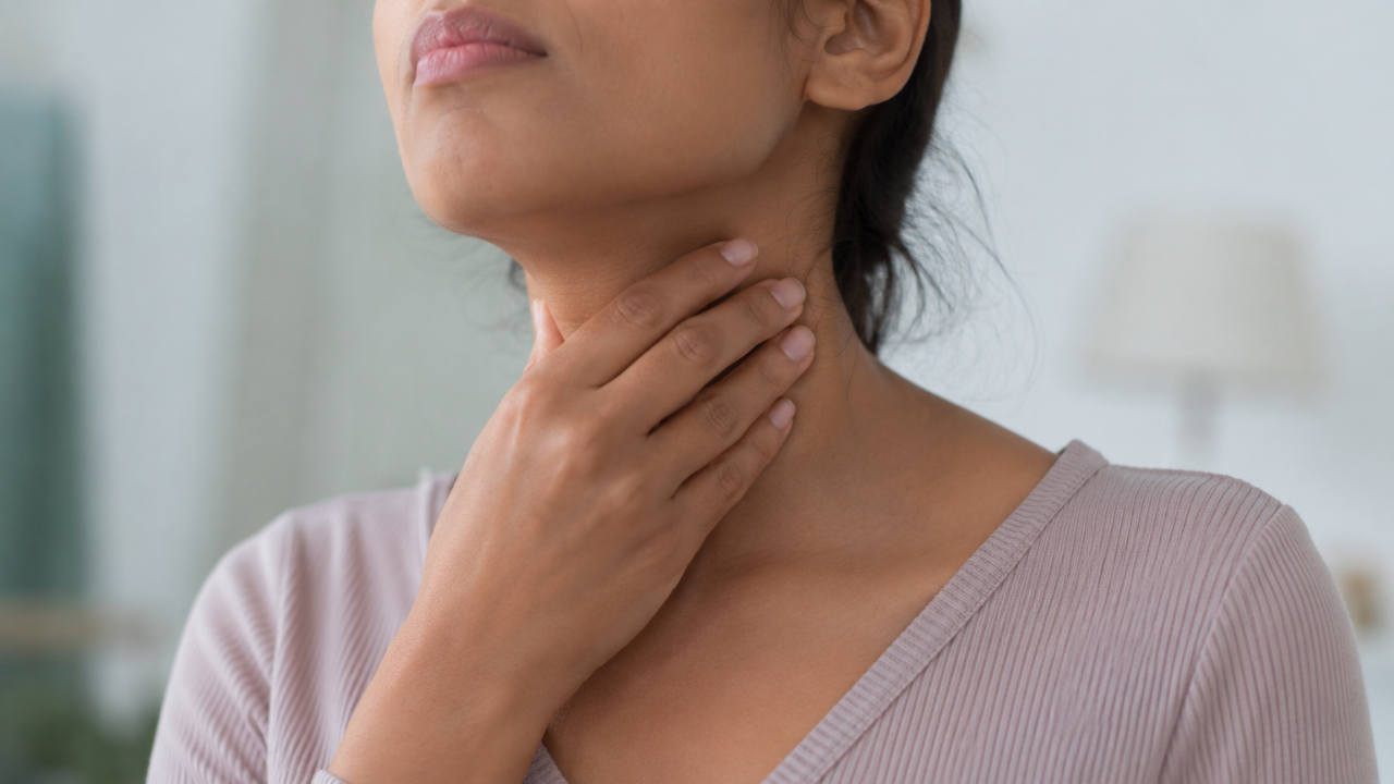 patient with neck swelling consulting ENT specialist in Hyderabad