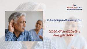 hearing loss specialist examining patient in Kukatpally Hyderabad