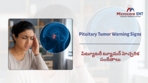 skull base surgery specialist evaluating patient for pituitary tumor treatment in Hyderabad